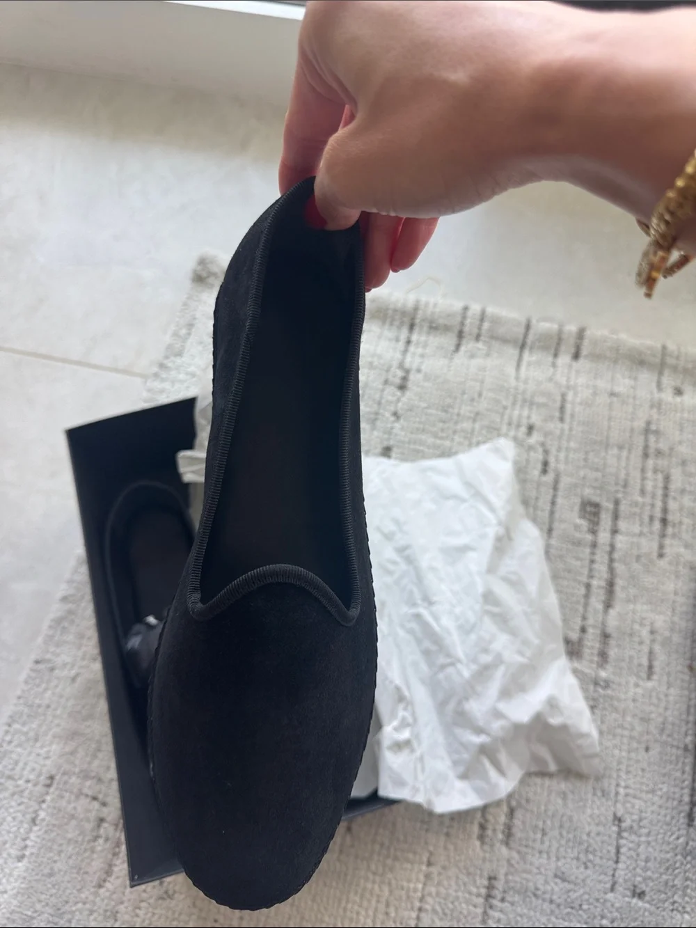 The Kooples Black Slip-On Loafers